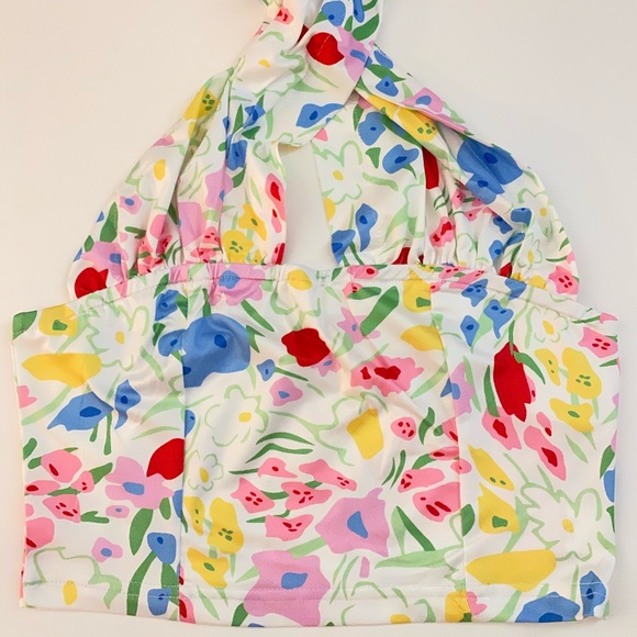 Y2K halter floral top - Picture 3 of 3